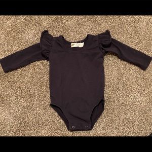 Monica + Andy ruffle sleeve onesie